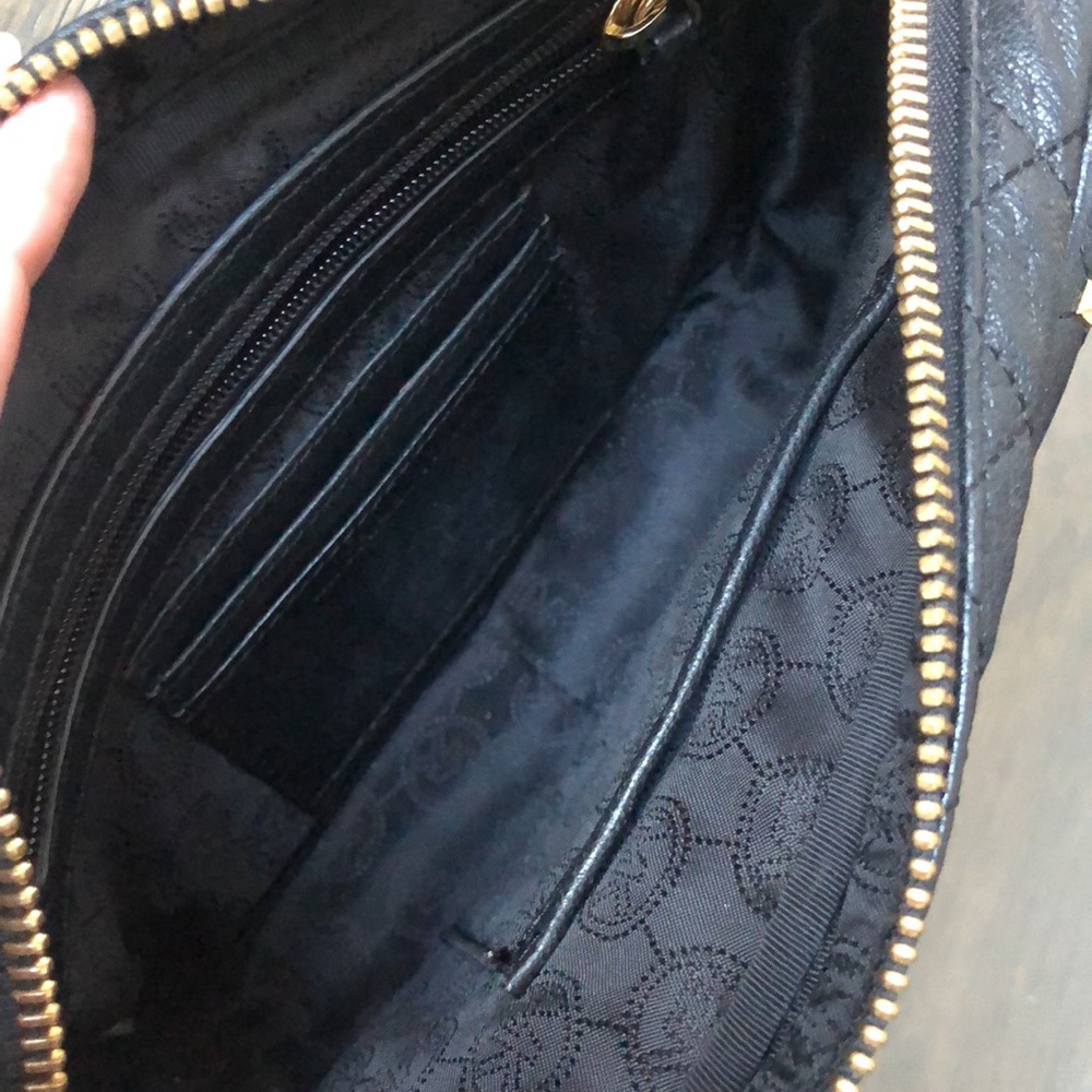 RARE Black & Gold Studded Michael Kors Crossbody - Picture 8 of 10